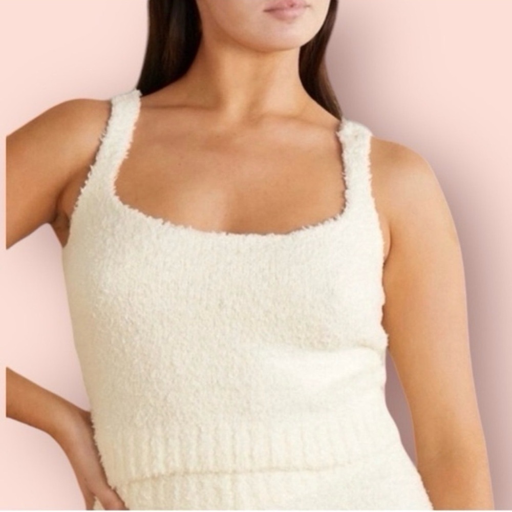 SKIMS COZY KNIT TANK TOP | BONE